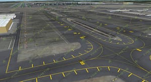 2D & 3D Model for a Flight Simulation in 3D Studio Max. Airport 2