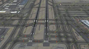 2D & 3D Model for a Flight Simulation in 3D Studio Max. Airport 1