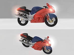Heavy bike 3D Model