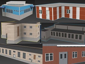 3D Airport Buildings Model 2
