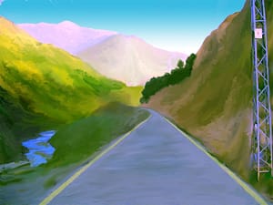 Digital Background Painting for an Animation 4