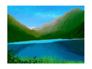 Digital Background Painting for an Animation 11