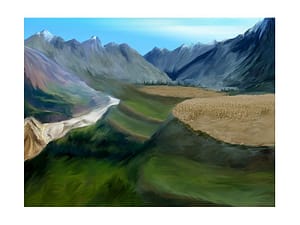 Digital Background Painting for an Animation 12