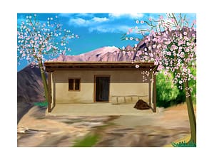 Digital Background Painting for an Animation 9