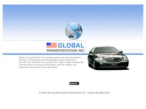Old website Deisgn for Global Transportation Inc.