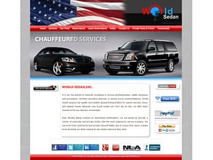 Old website Deisgn for World Sedan